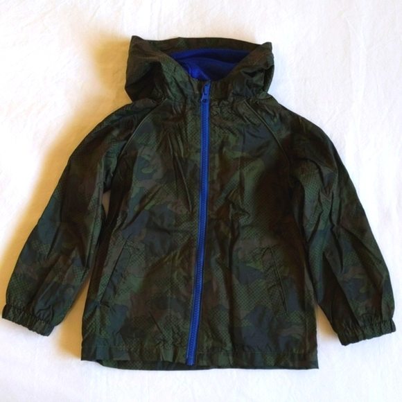 joe fresh camo windbreaker mesh-lined jacket with hood 3T toddler boys - Picture 1 of 9